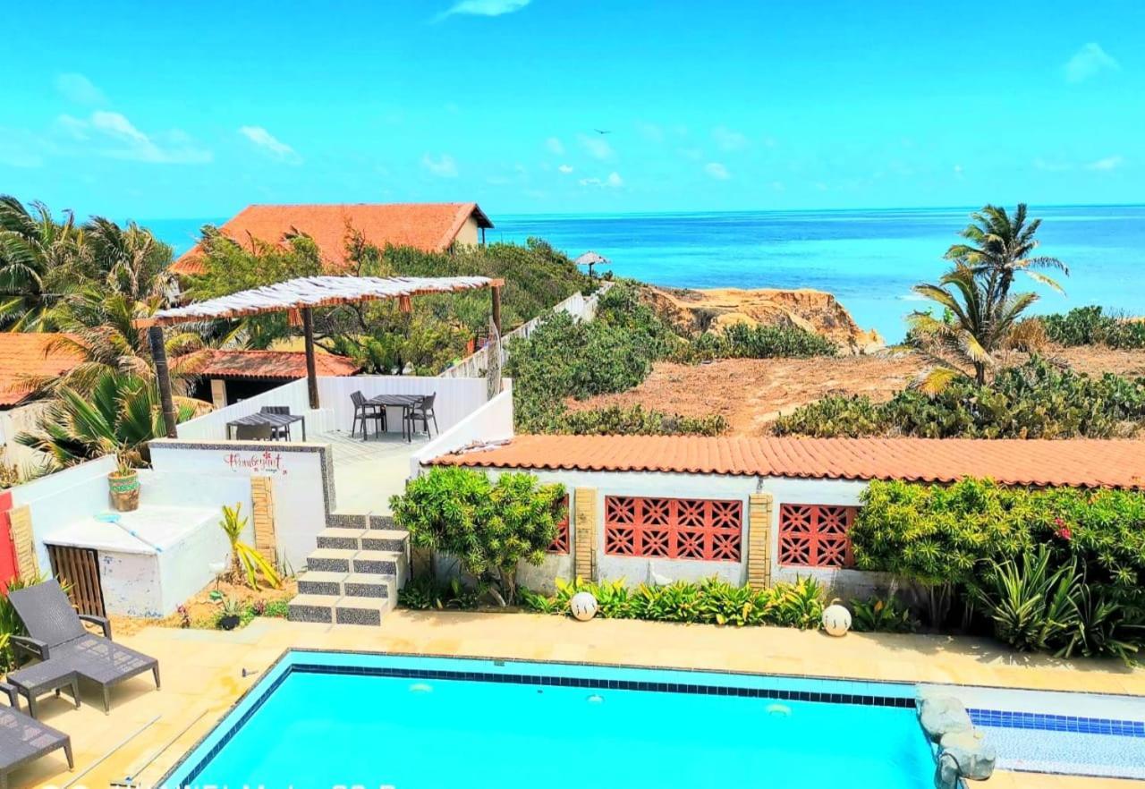 Pousada Flamboyant Village - Praia Das Fontes - 50Mt Da Gruta Mae D'Agua (Adults Only) ベベリベ エクステリア 写真